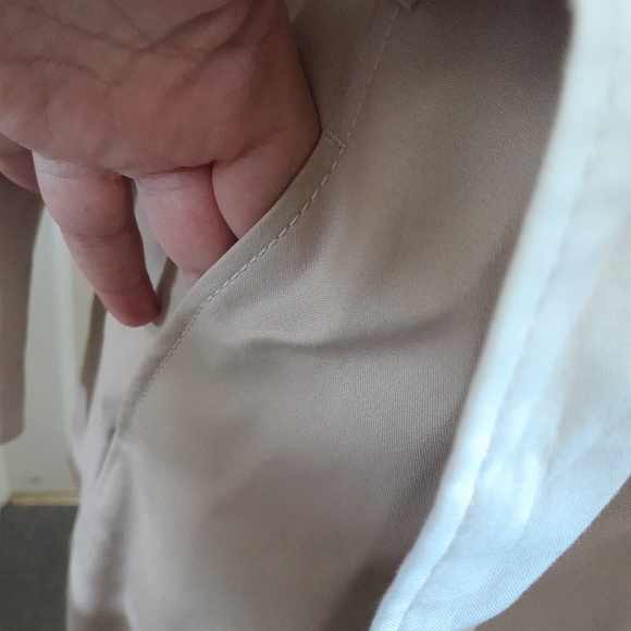 Cream and nude wrap Trench Coat Size 16 - Picture 5 of 5